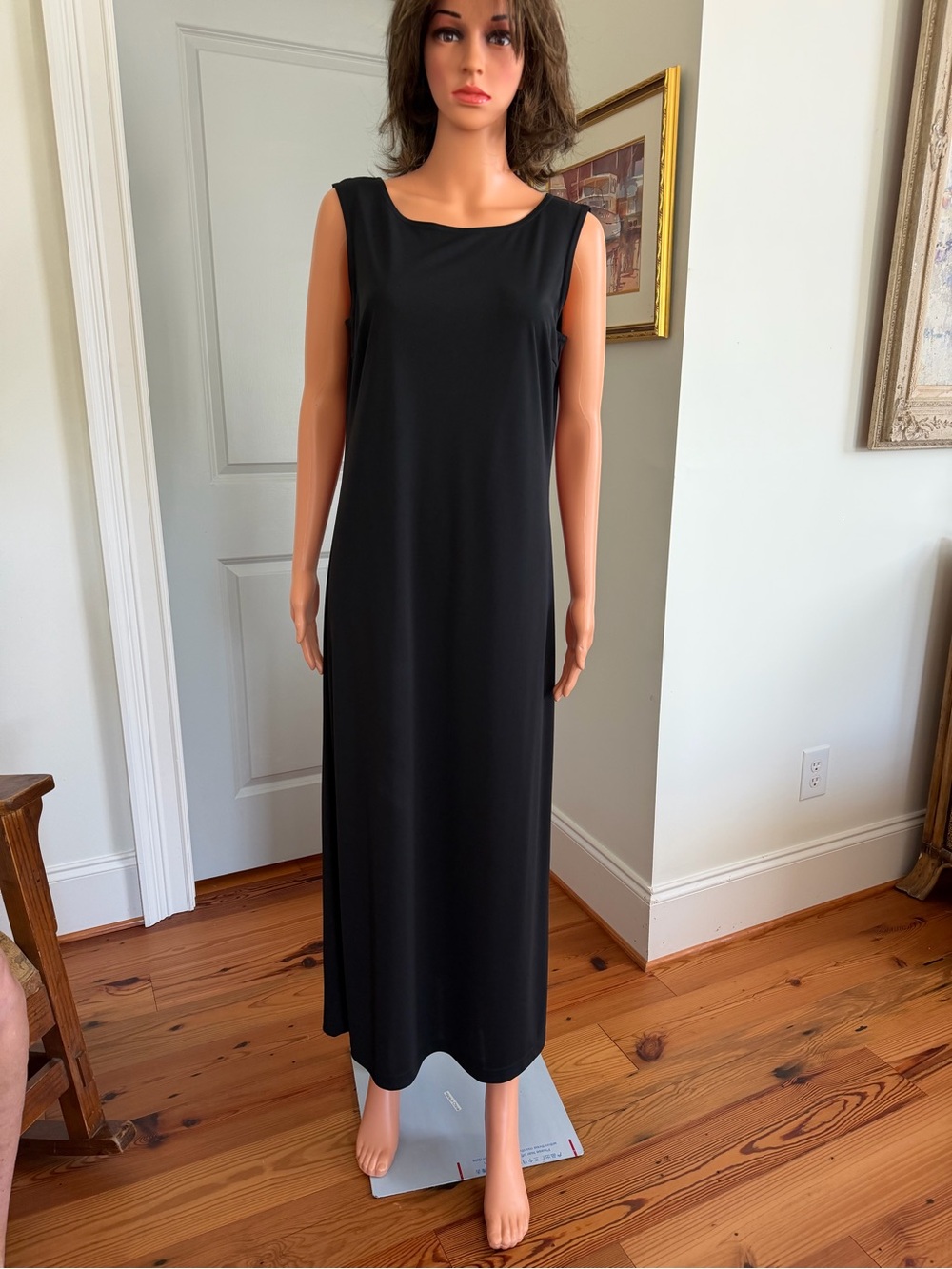 Coldwater Creek Black Sleeveless Maxi Dress